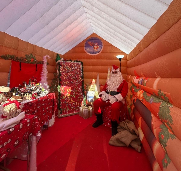 Babbo Natale nella casetta